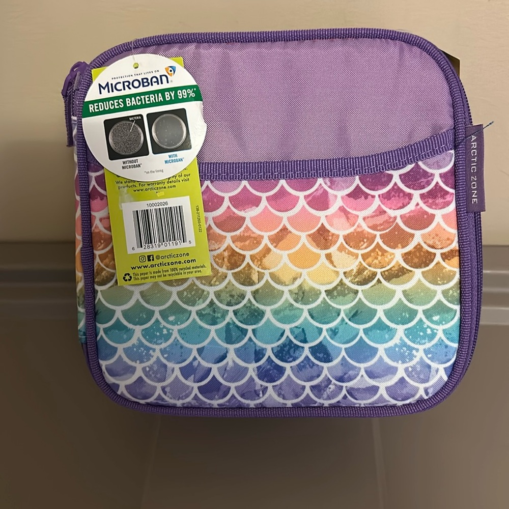 NEW -Artic  zone Mermaid lunch bag with ice pack,Bottle & food container